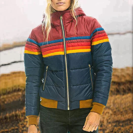 ROSA™ | RETRO PARKA MET CAPUCHON VAN IMITATIEBOND VOOR DAMES