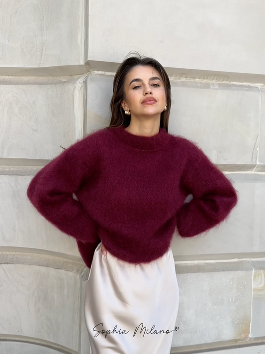 Elara | Mohair Trui met Ronde Hals