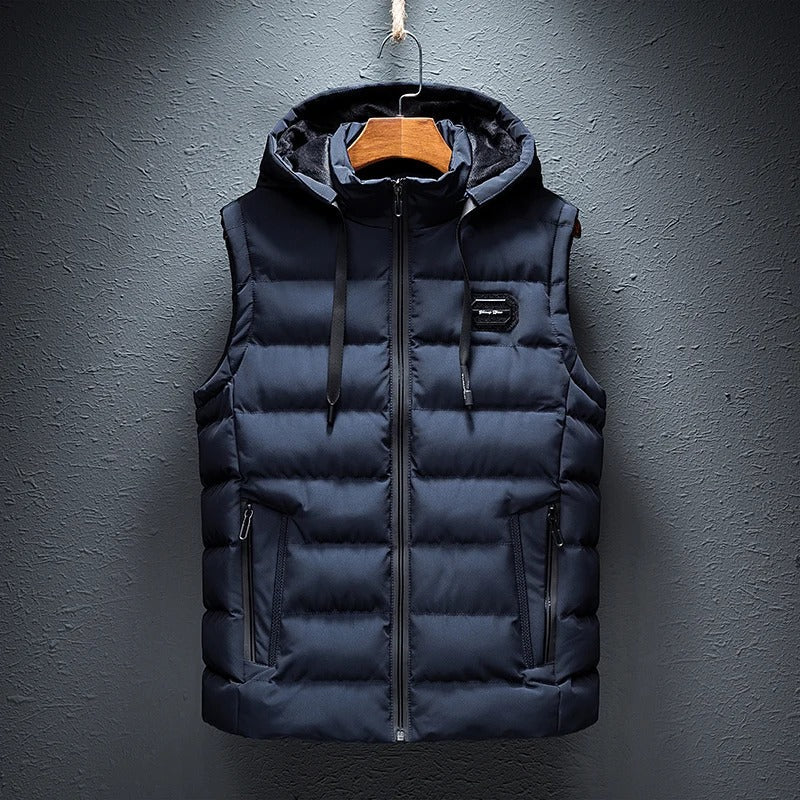 STEFAN | GILET MET CAPUCHON