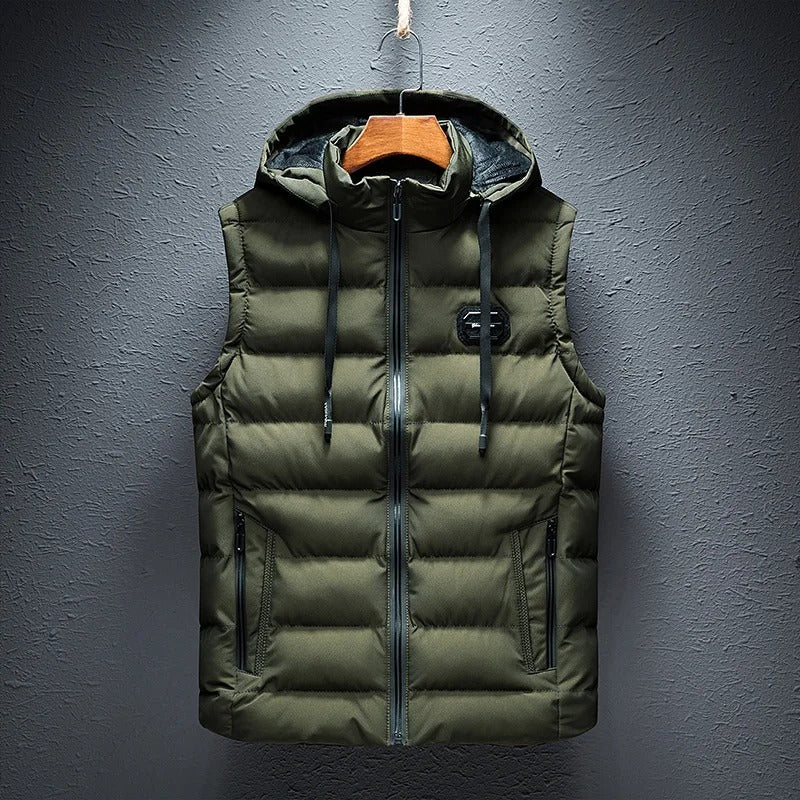 STEFAN | GILET MET CAPUCHON